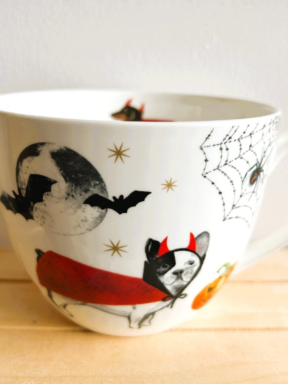 Dog Themed Halloween Oversized or Cappuccino Mug, Designed in England